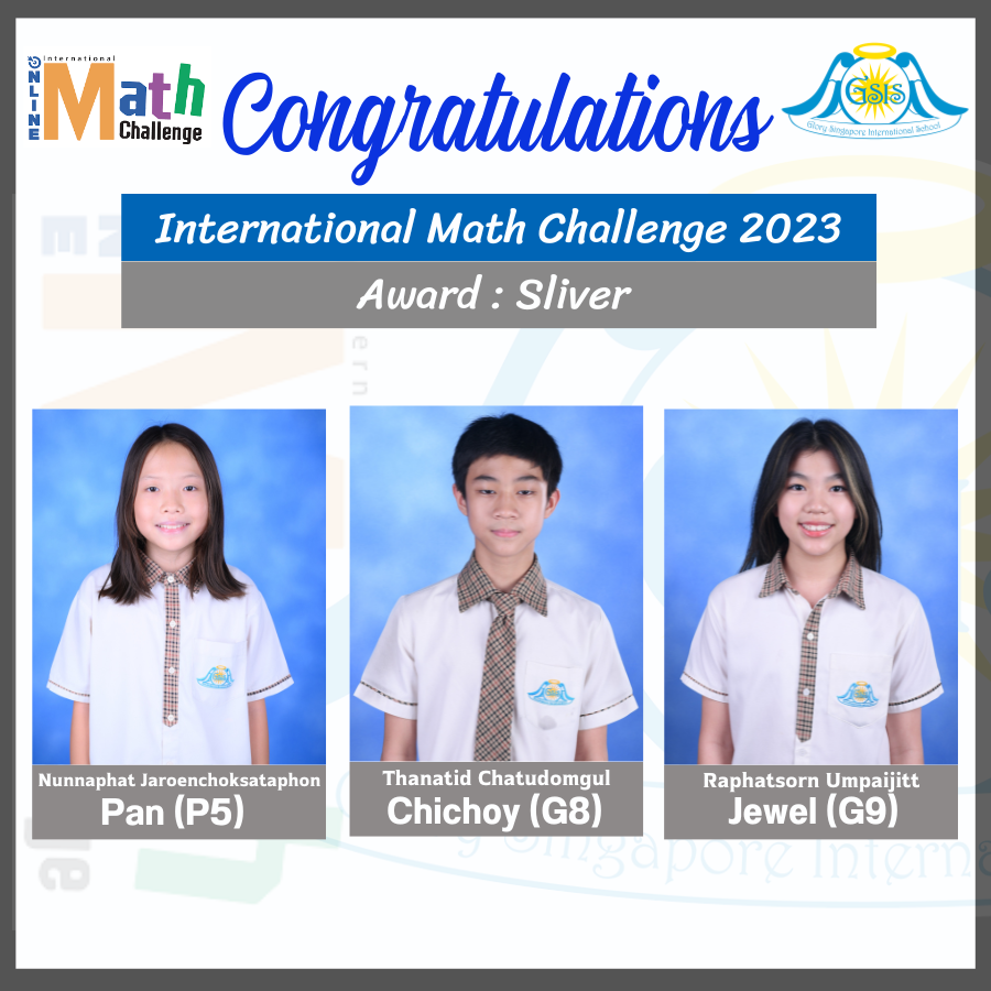 Congratulations to Our Outstanding Mathematicians! - Glory Singapore ...
