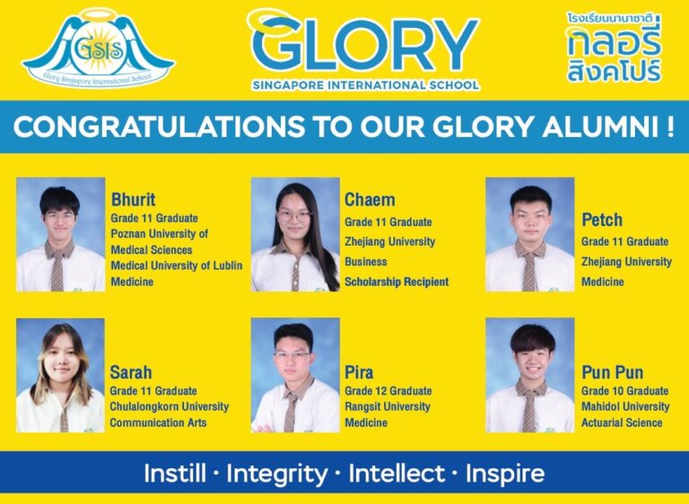 Congratulations to our Glory Alumni !! - Glory Singapore International ...